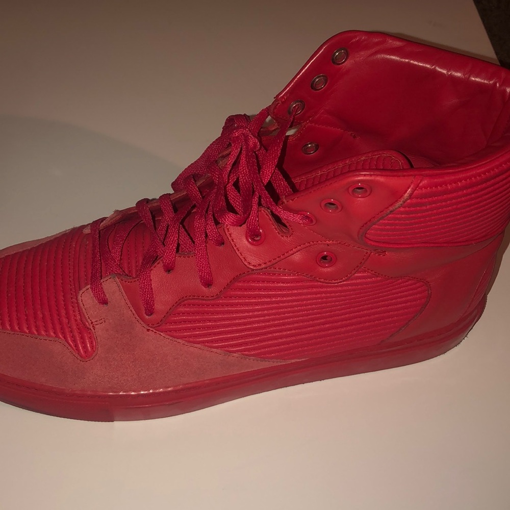 Leather and suede Balenciaga high tops - Picture 3 of 5